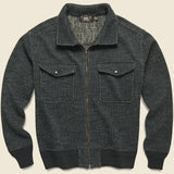 Jacquard Fleece Jacket - Browns Beach - RRL - STAG Provisions - Tops - L/S Knit