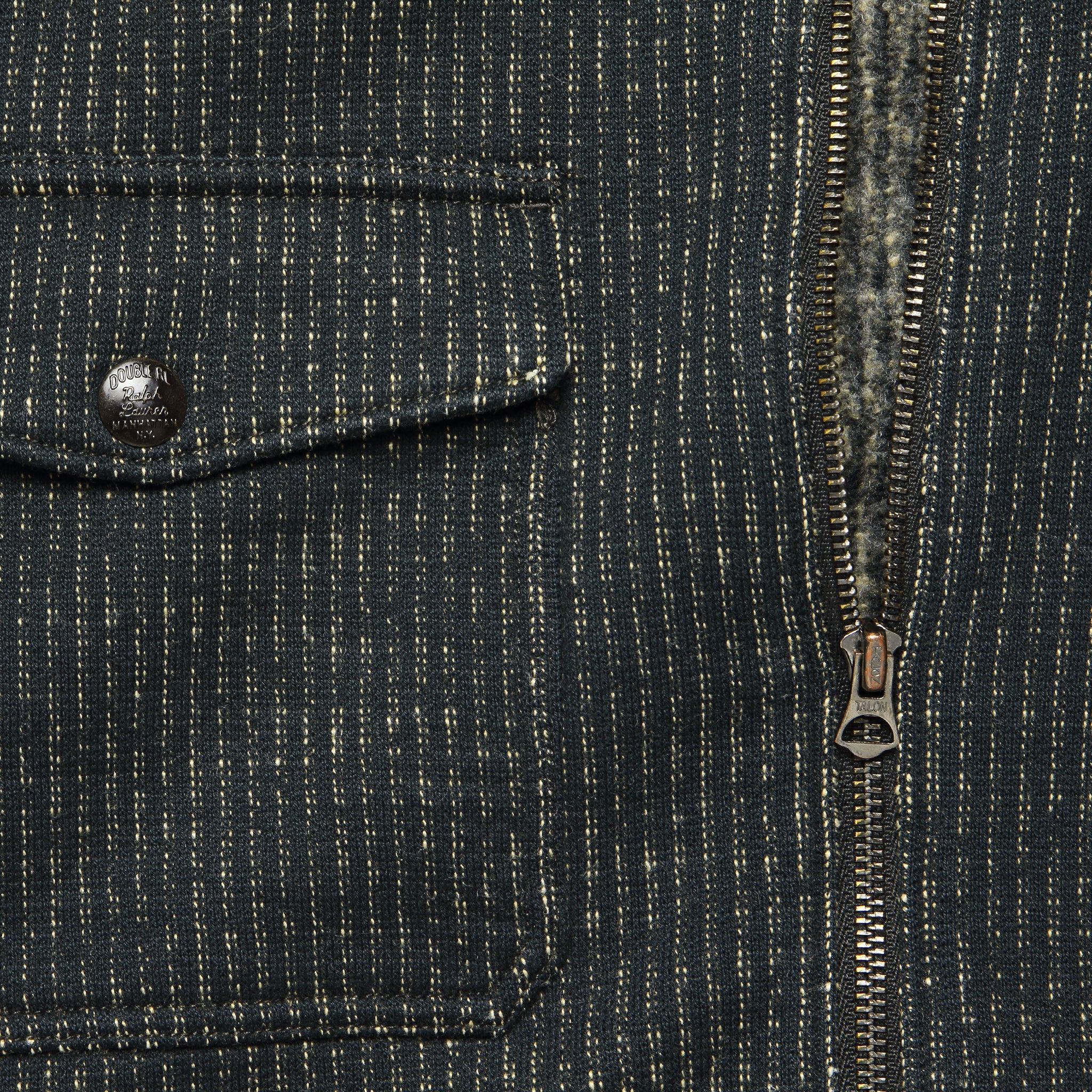 Jacquard Fleece Jacket - Browns Beach - RRL - STAG Provisions - Tops - L/S Knit