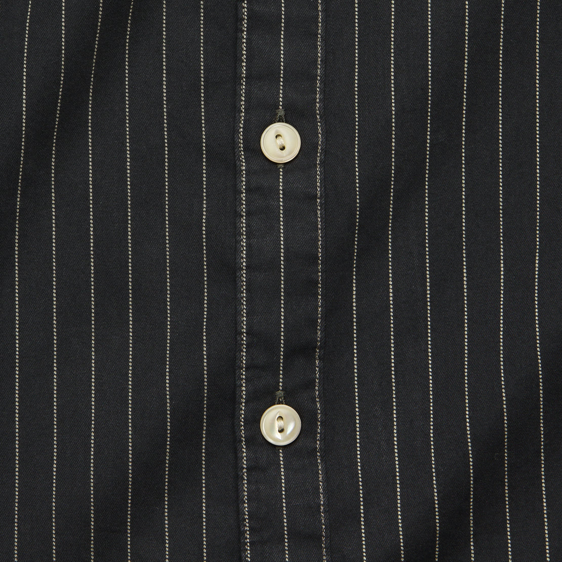 Striped Twill Workshirt - Sulphur Black - RRL - STAG Provisions - Tops - L/S Woven - Other Pattern