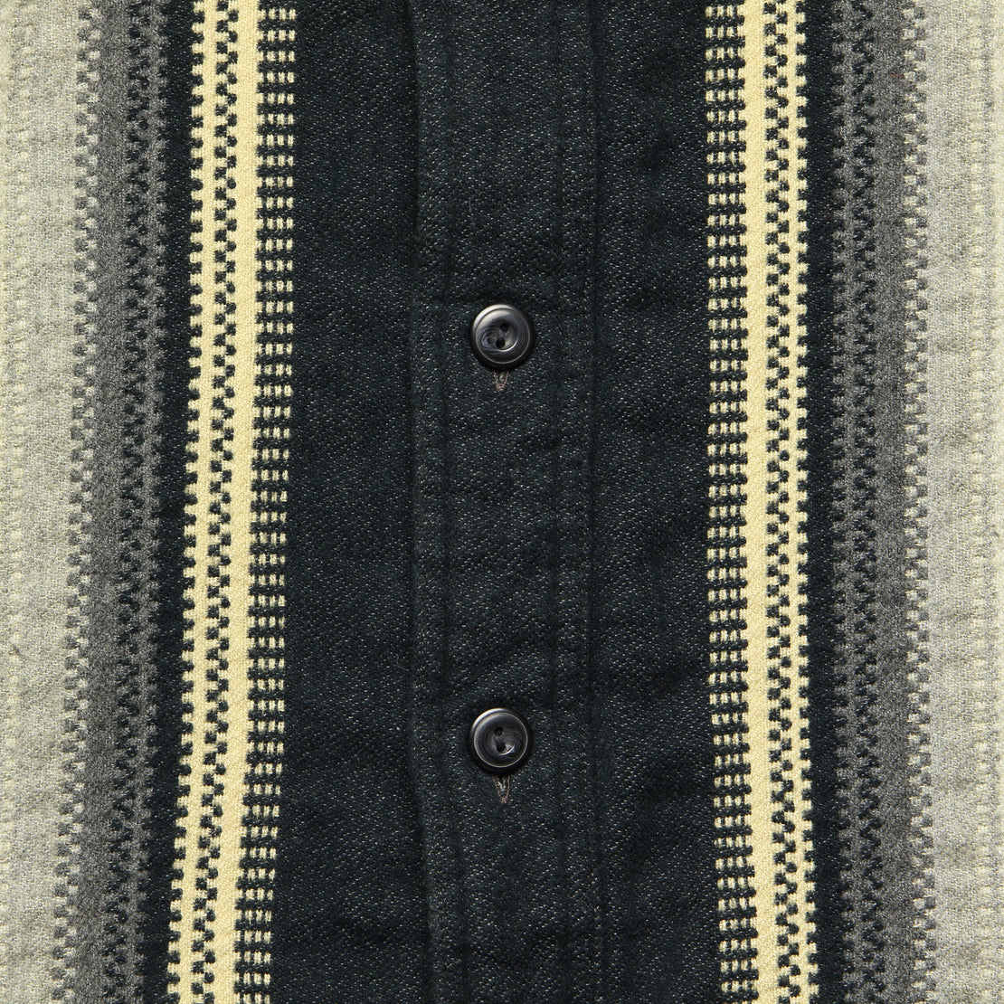 Southwestern Brushed Jacquard Workshirt - Grey/Black - RRL - STAG Provisions - Tops - L/S Woven - Overshirt