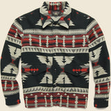 Brushed Jacquard Overshirt - Black/Multi - RRL - STAG Provisions - Tops - L/S Woven - Overshirt