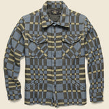 Jacquard Overshirt - Blue/Black - RRL - STAG Provisions - Tops - L/S Woven - Overshirt