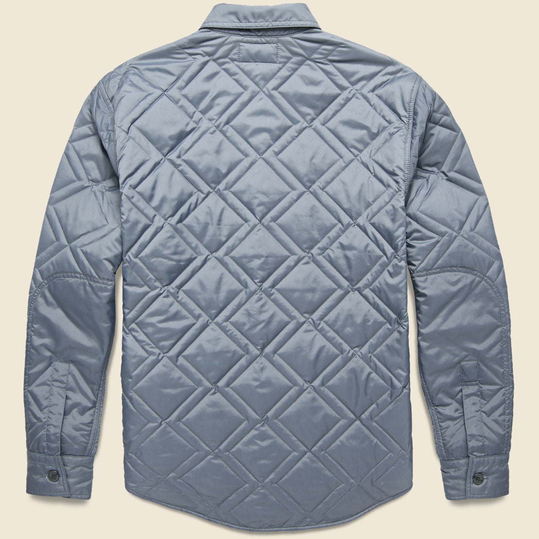 Holden Quilted CPO Overshirt - Steel Blue