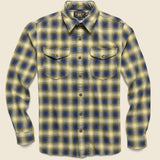 Plaid Brushed Workshirt - Indigo/Cream - RRL - STAG Provisions - Tops - L/S Woven - Plaid