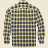 Plaid Brushed Workshirt - Indigo/Cream - RRL - STAG Provisions - Tops - L/S Woven - Plaid