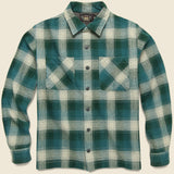 Plaid Brushed Camp Flannel - Green/Grey - RRL - STAG Provisions - Tops - L/S Woven - Plaid