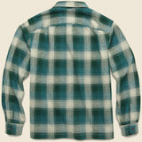 Plaid Brushed Camp Flannel - Green/Grey - RRL - STAG Provisions - Tops - L/S Woven - Plaid