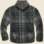Plaid Knit Jacquard Jacket - Black/Charcoal - RRL - STAG Provisions - Tops - Sweater