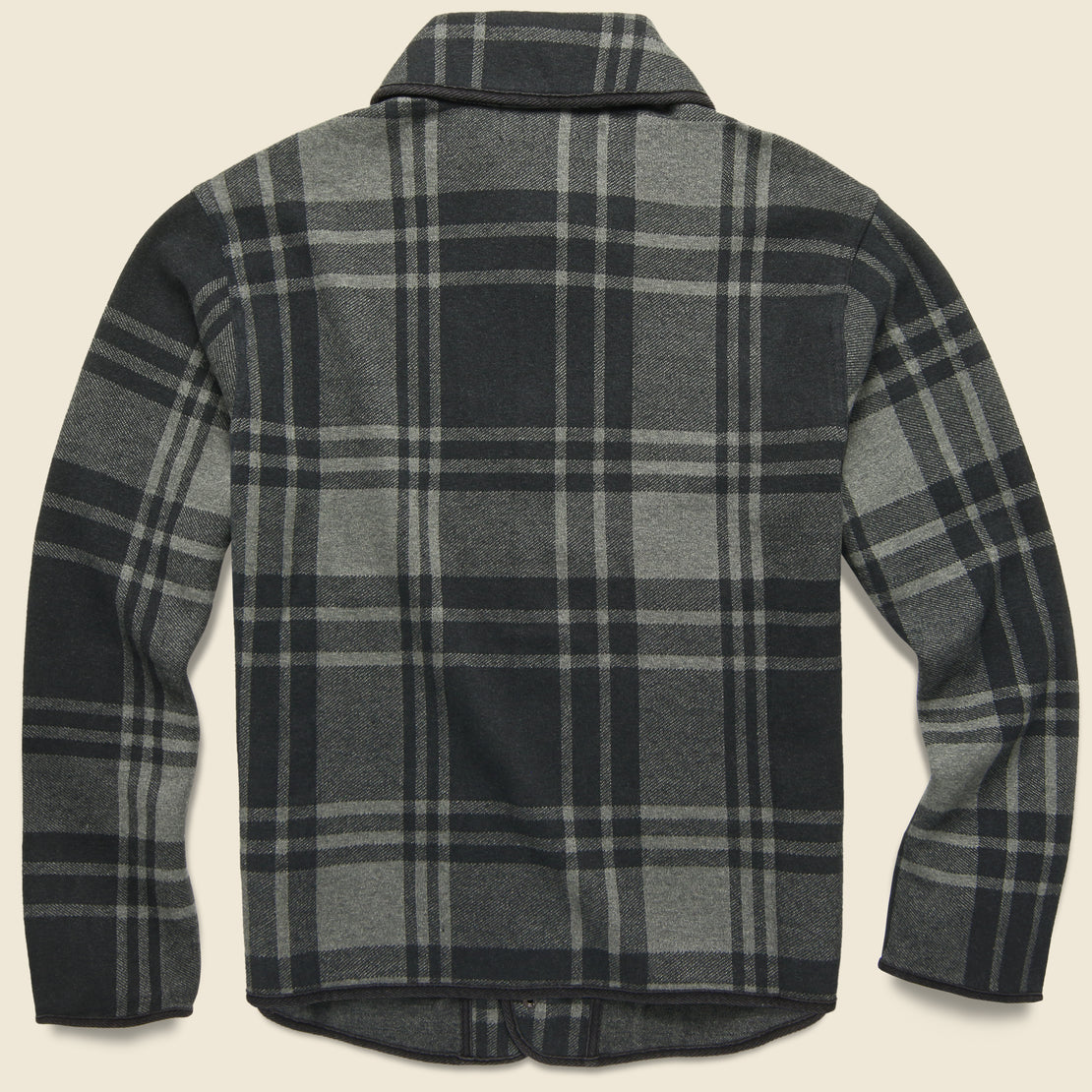 Plaid Knit Jacquard Jacket - Black/Charcoal - RRL - STAG Provisions - Tops - Sweater