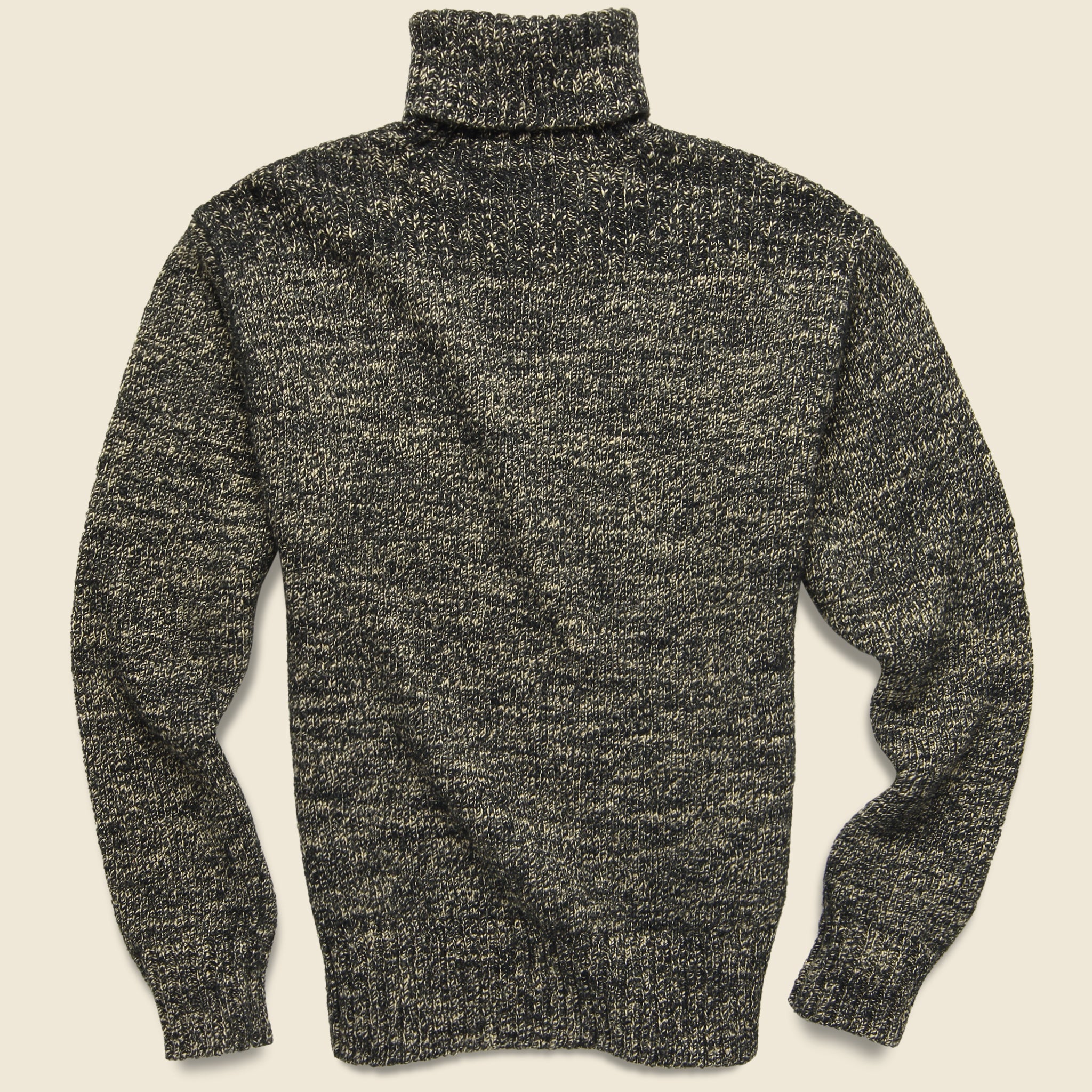 Inserch Cotton Blend Turtleneck Sweater Black 4708