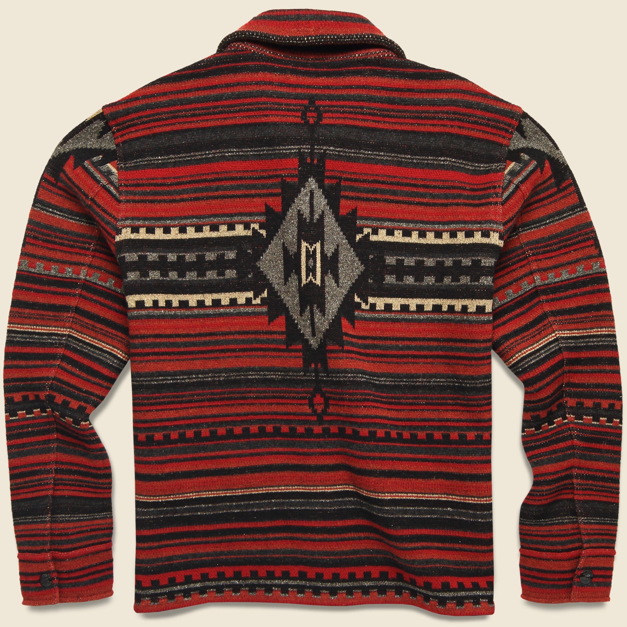 
                          Wool-Blend Jacquard Workshirt Sweater - Red/Black - RRL - STAG Provisions - Tops - Sweater
                        