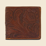Tooled Leather Billfold - Brown - RRL - STAG Provisions - Accessories - Wallets