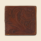 Tooled Leather Billfold - Brown - RRL - STAG Provisions - Accessories - Wallets