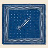Logo-Print Cotton Bandana - Indigo/Greige - RRL - STAG Provisions - Accessories - Bandanas