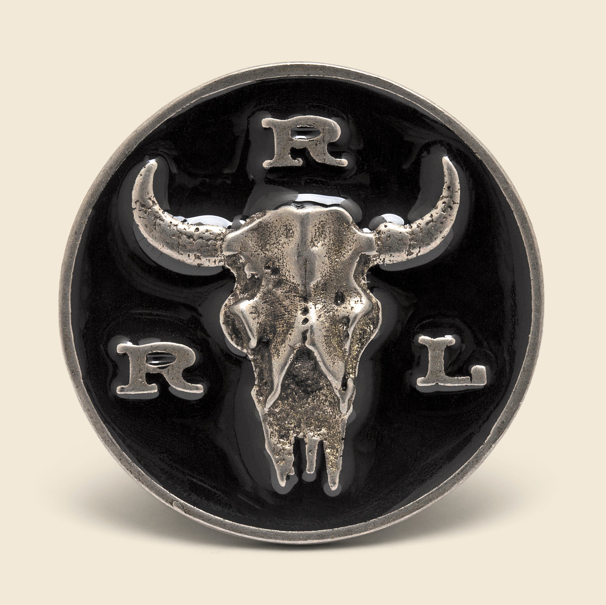 Longhorn Pin - Black - RRL - STAG Provisions - Accessories - Pins
