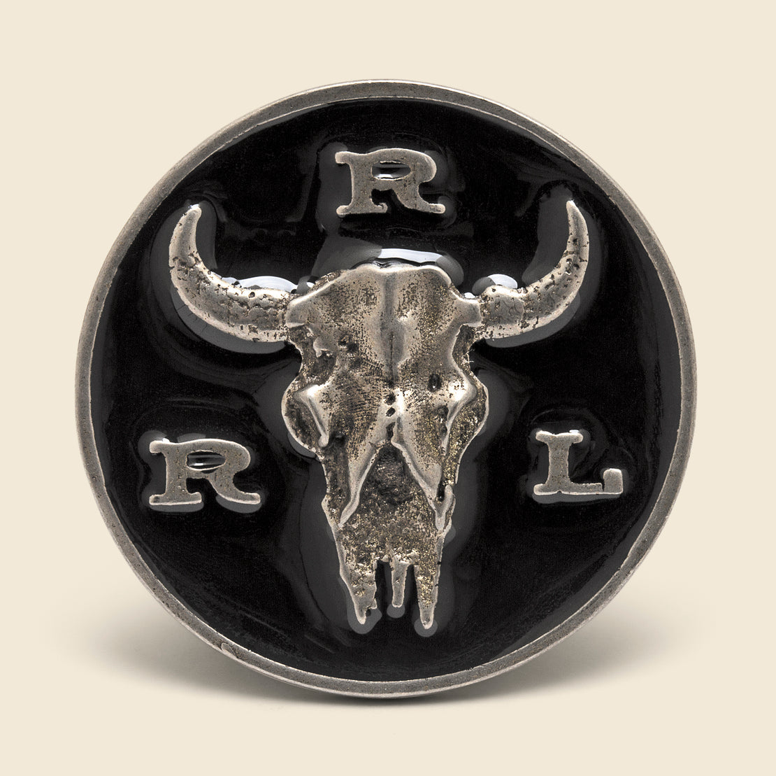 RRL Longhorn Pin - Black