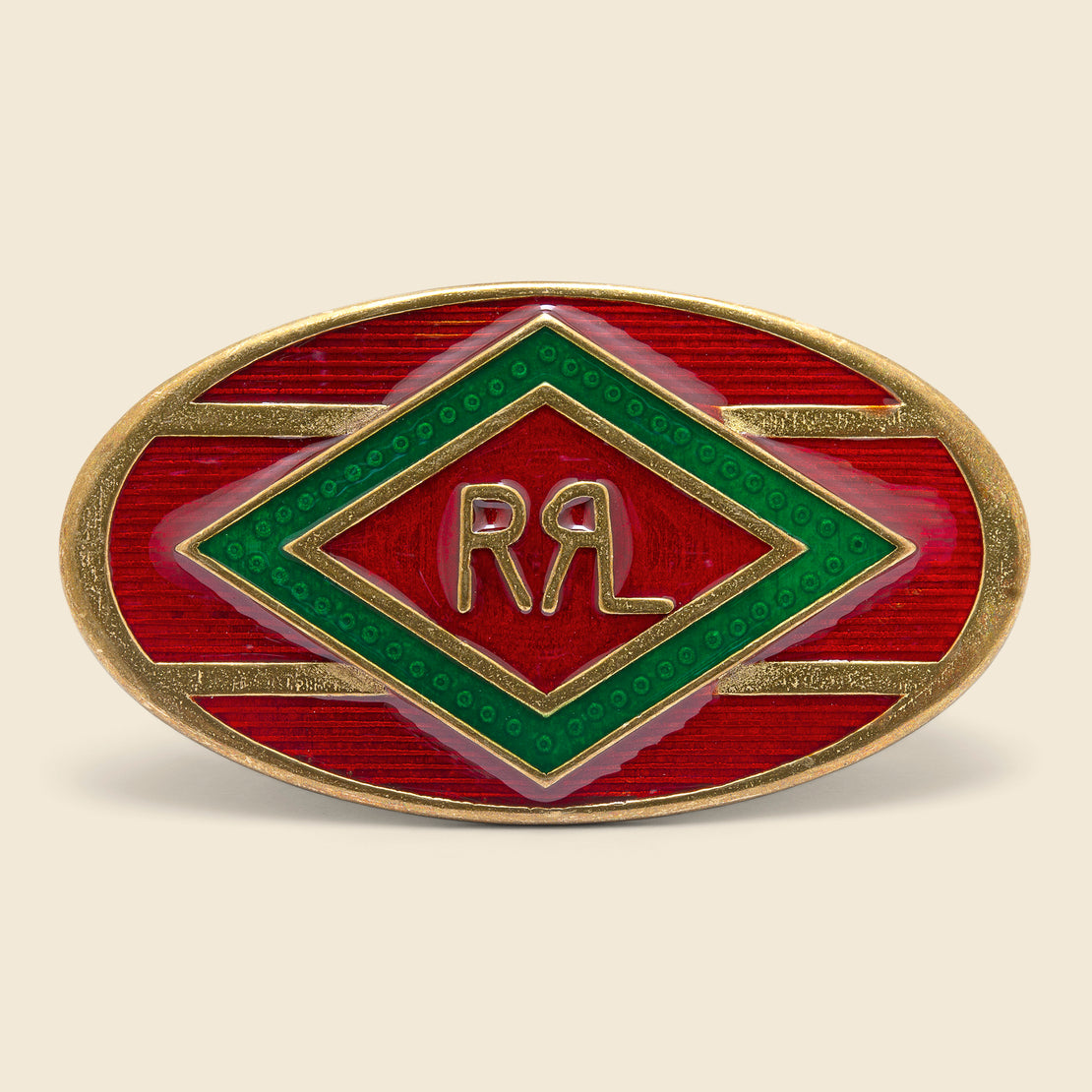 RRL Western Pin - Red/Green