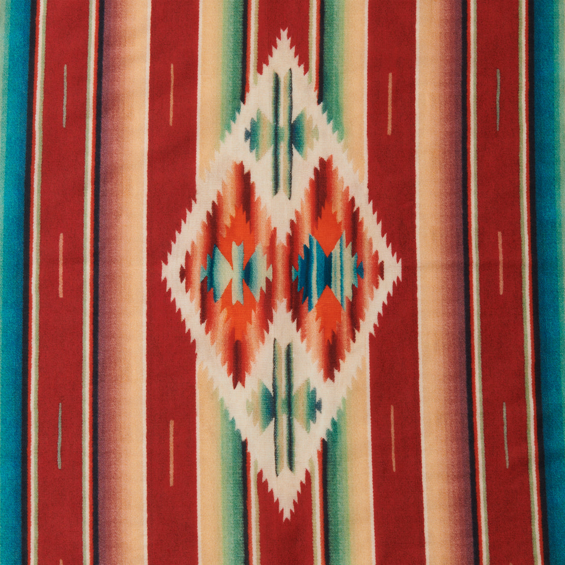 Serape-Print Cotton Scarf - Red/Teal Multi - RRL - STAG Provisions - Accessories - Scarves