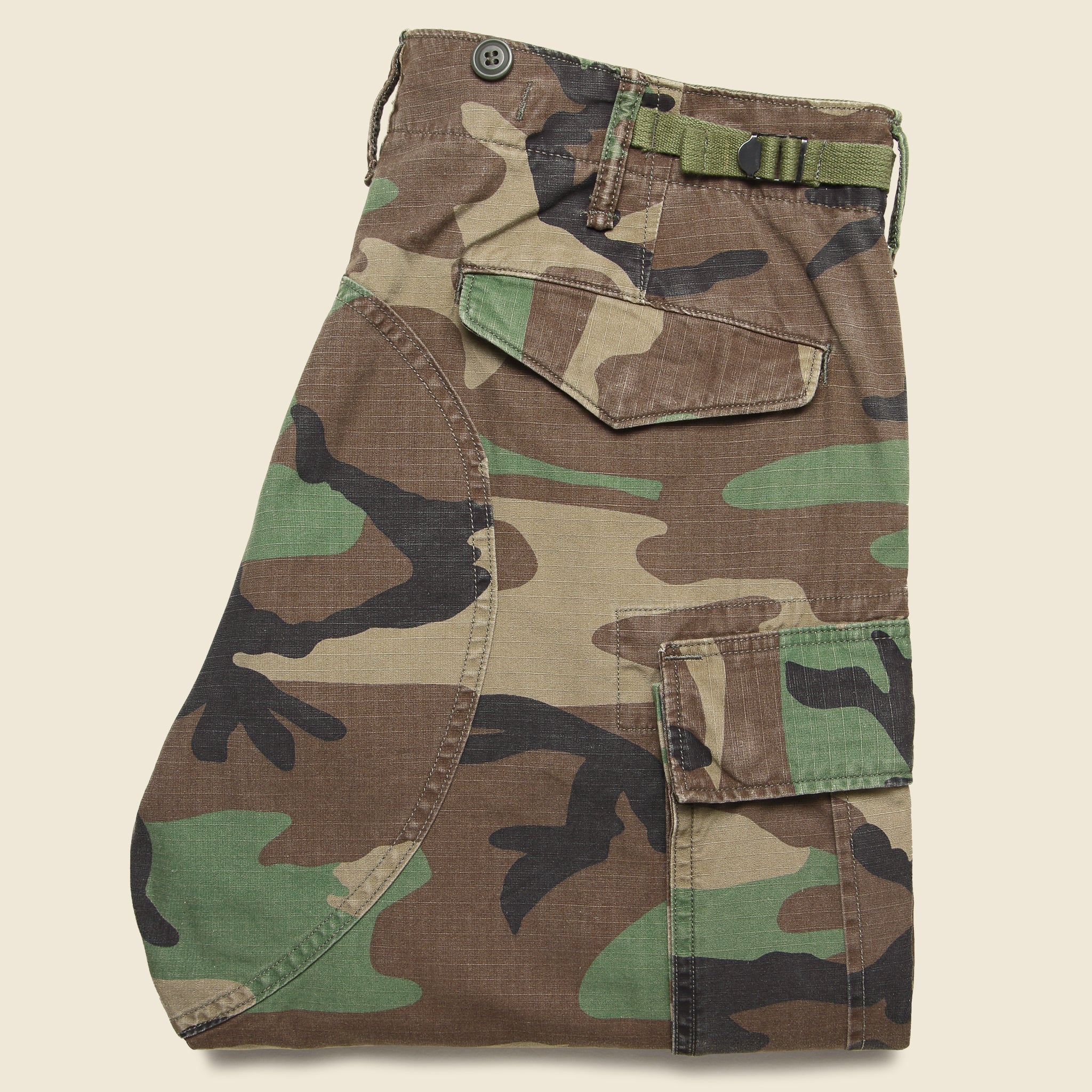 
                          Camo Ripstop Cargo Pant - Woodland Camo - RRL - STAG Provisions - Pants - Twill
                        