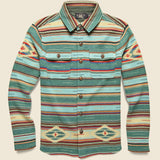 Serape Cotton-Blend Workshirt Sweater - Sage - RRL - STAG Provisions - Tops - Sweater