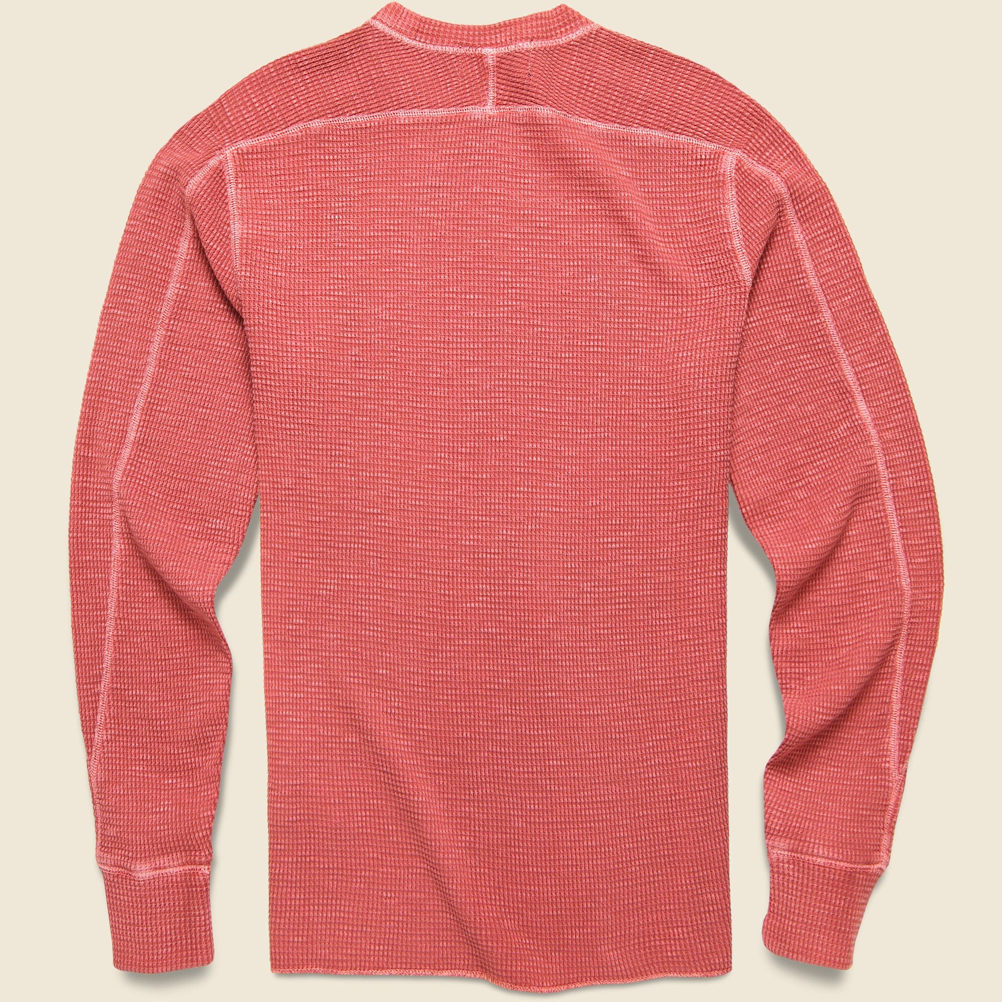 
                          Waffle Crewneck - Red - RRL - STAG Provisions - Tops - L/S Knit
                        