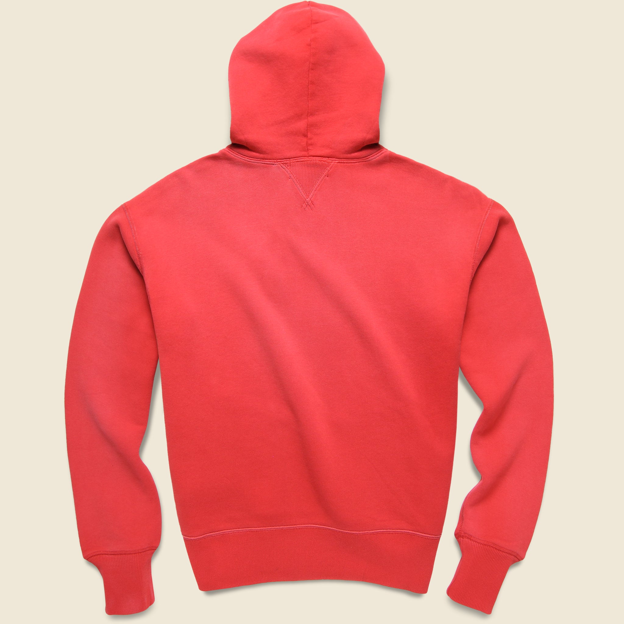 
                          Garment-Dyed Fleece Hoodie - Vintage Red - RRL - STAG Provisions - Tops - Fleece / Sweatshirt
                        