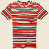 Jacquard Jersey Pocket T-Shirt - Red Multi - RRL - STAG Provisions - Tops - S/S Tee