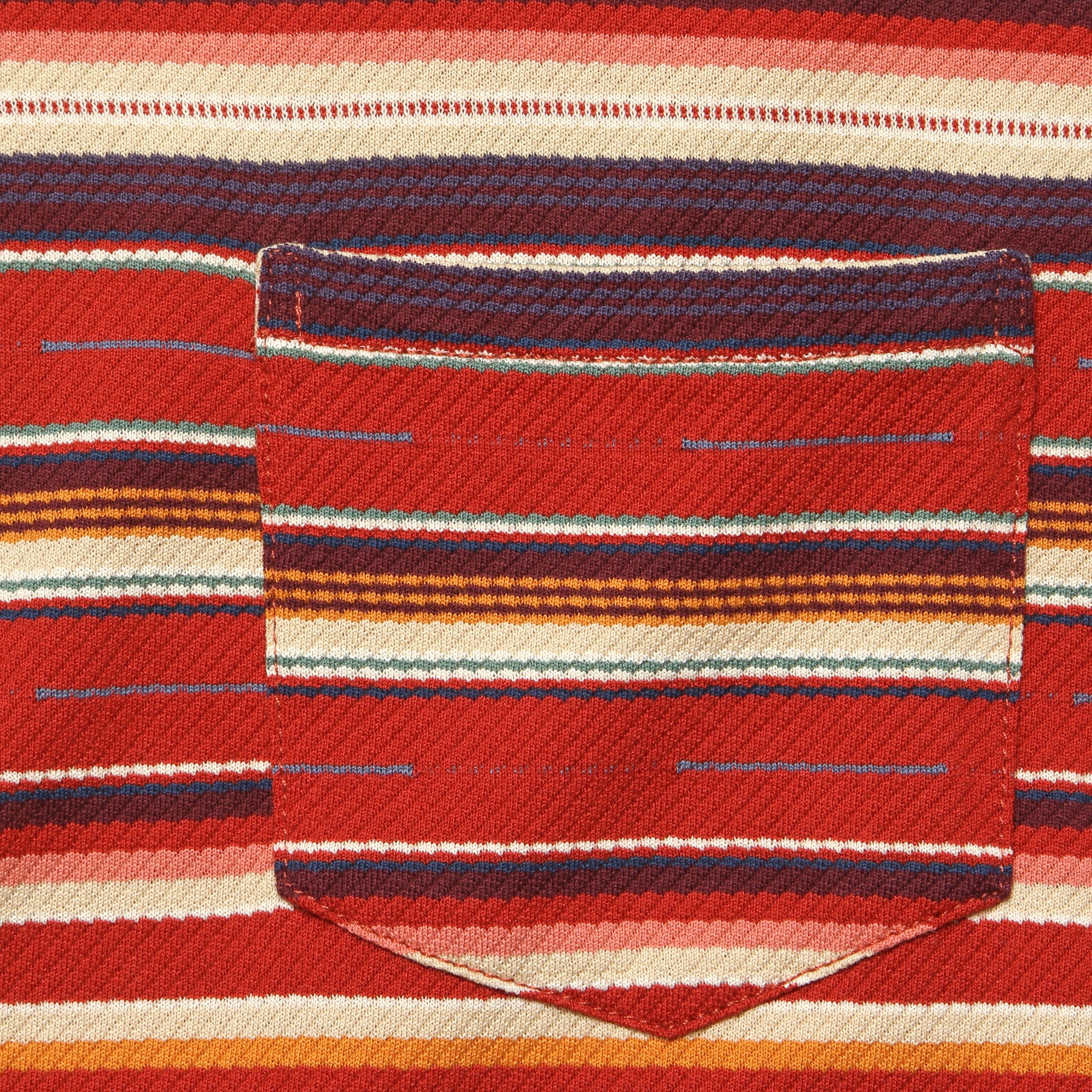 Jacquard Jersey Pocket T-Shirt - Red Multi - RRL - STAG Provisions - Tops - S/S Tee