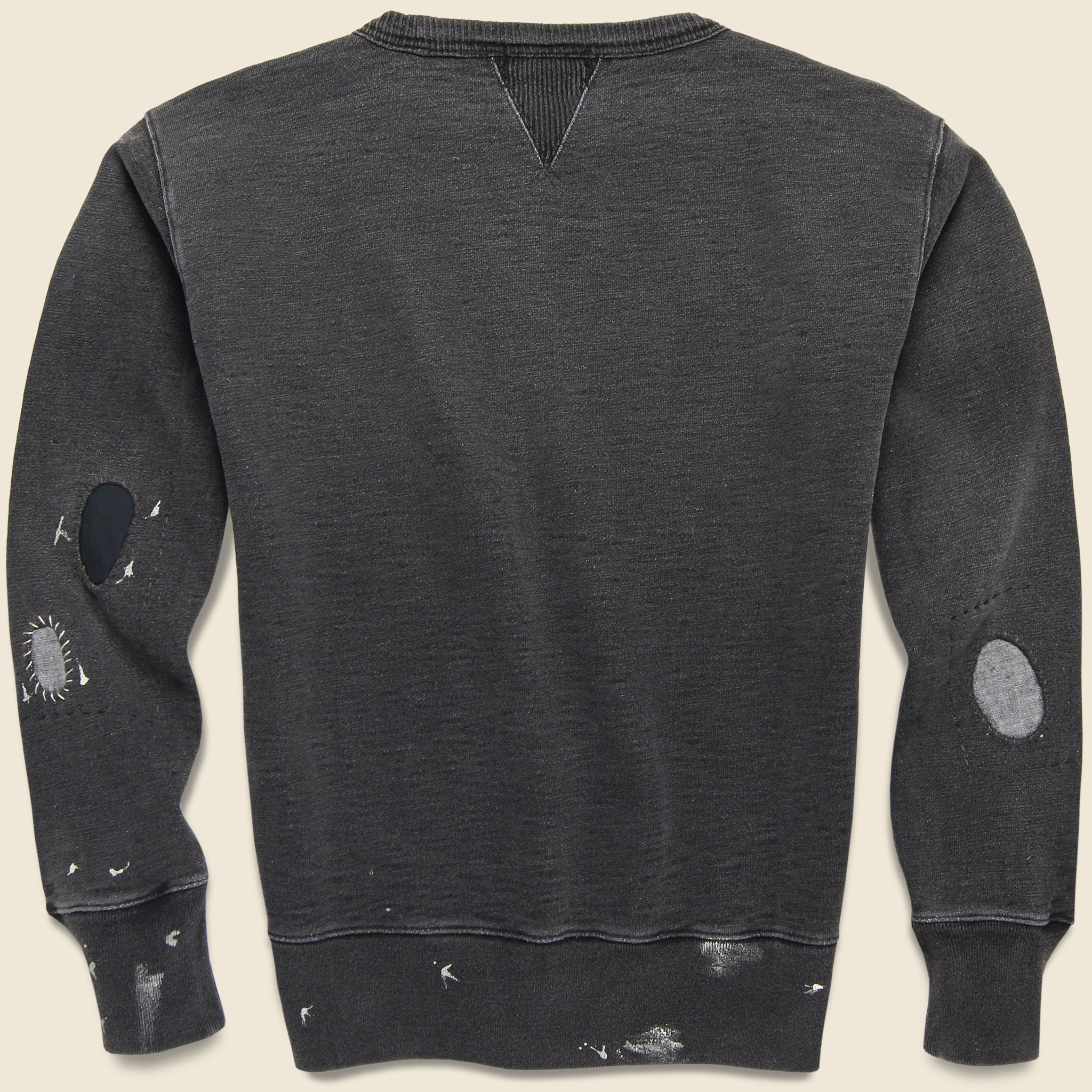 
                          Distressed French Terry Sweatshirt - Sulphur Black - RRL - STAG Provisions - Tops - Fleece / Sweatshirt
                        