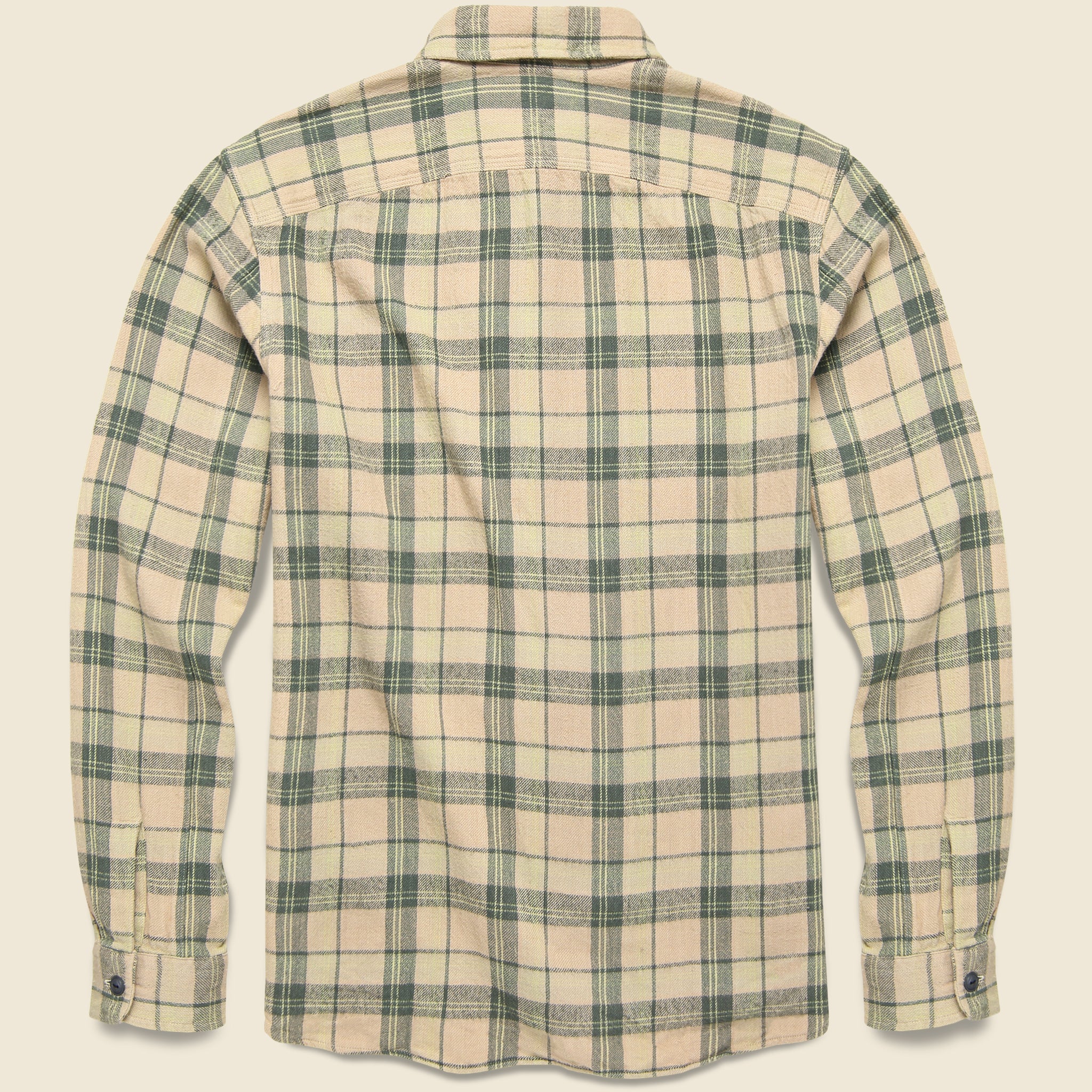 
                          Plaid Twill Workshirt - Dusty Rose/Grey - RRL - STAG Provisions - Tops - L/S Woven - Plaid
                        