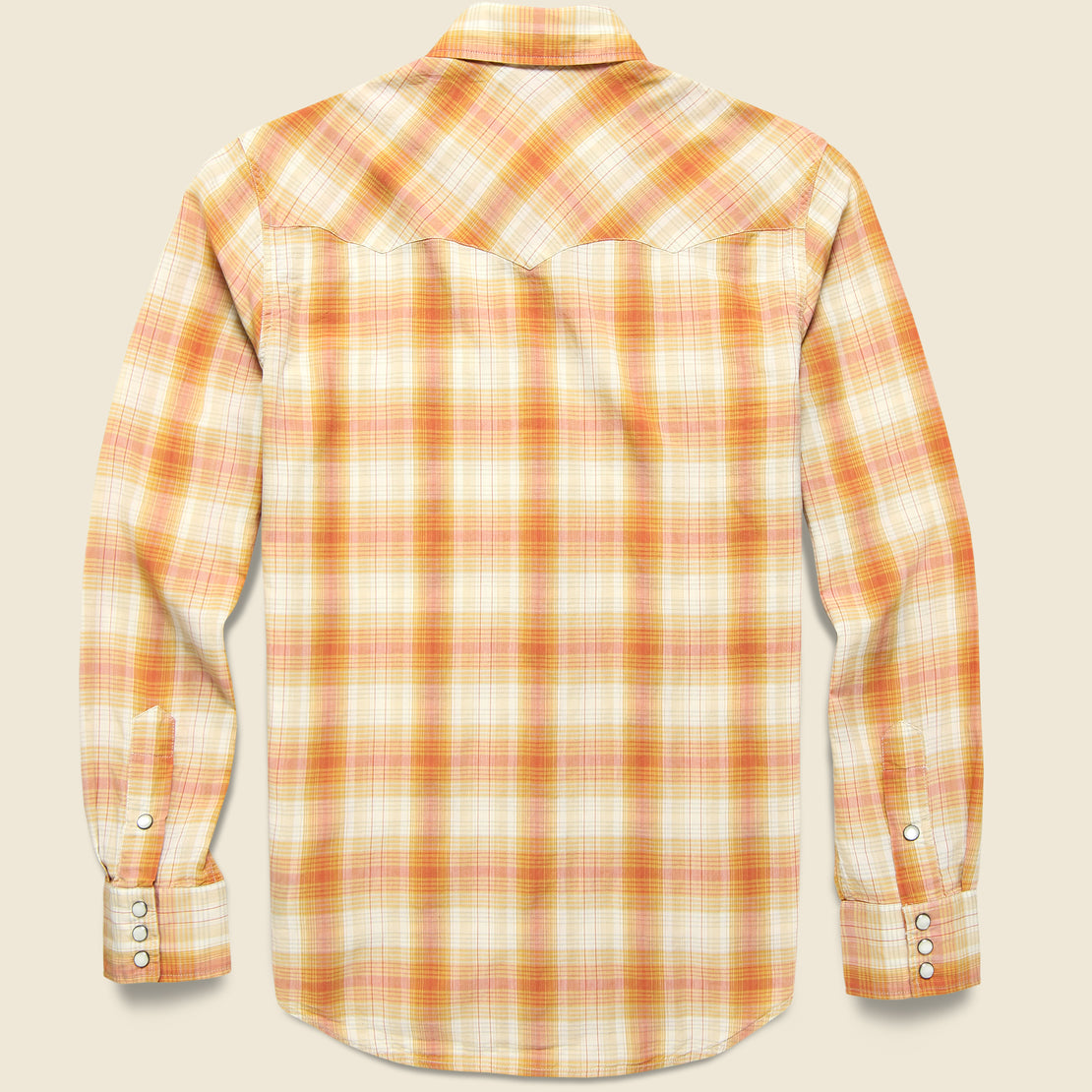 Buffalo Western Shirt - Sunset Orange - RRL - STAG Provisions - Tops - L/S Woven - Plaid