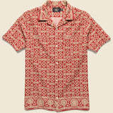 2 Pocket Camp Shirt - Red/Tan - RRL - STAG Provisions - Tops - S/S Woven - Other Pattern