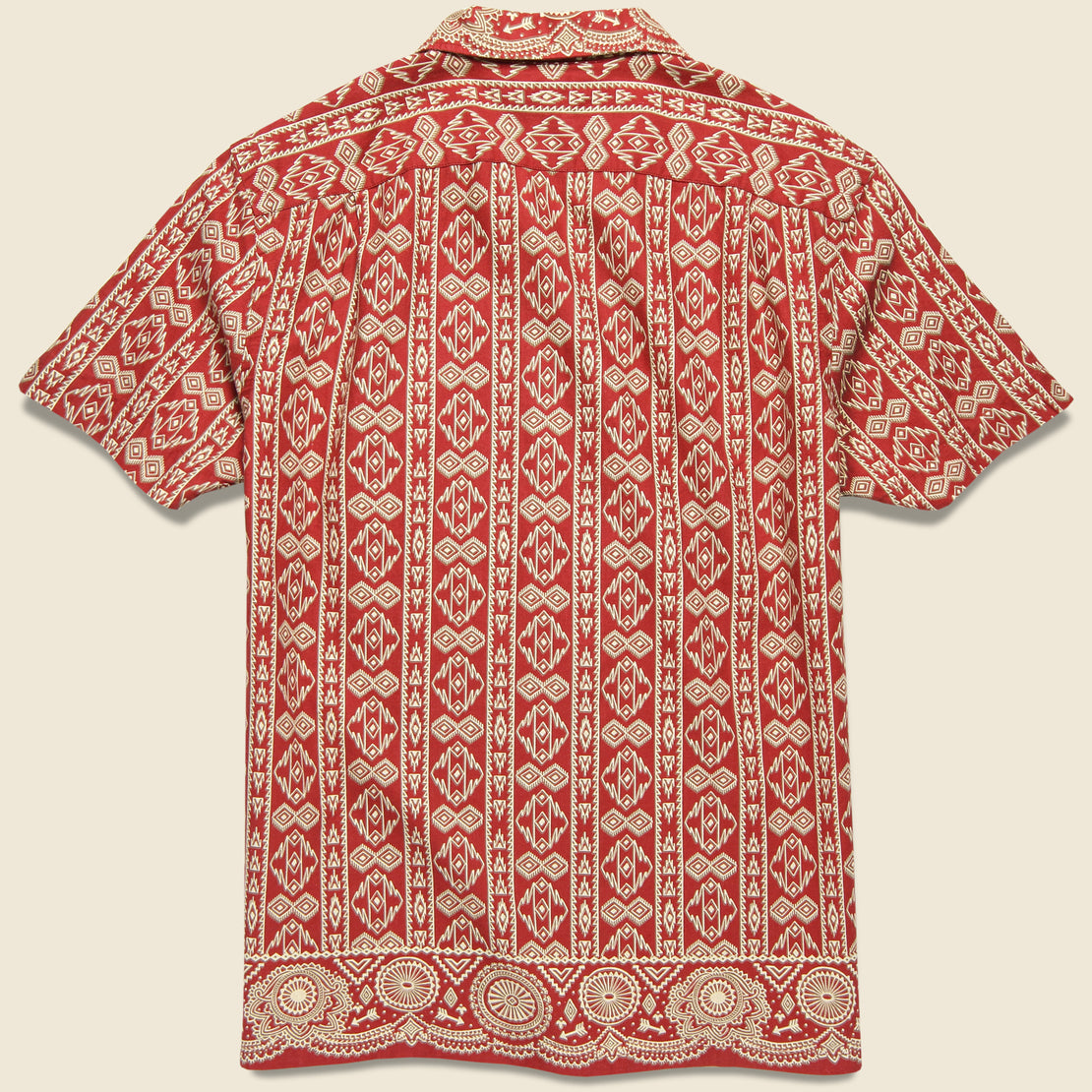 2 Pocket Camp Shirt - Red/Tan