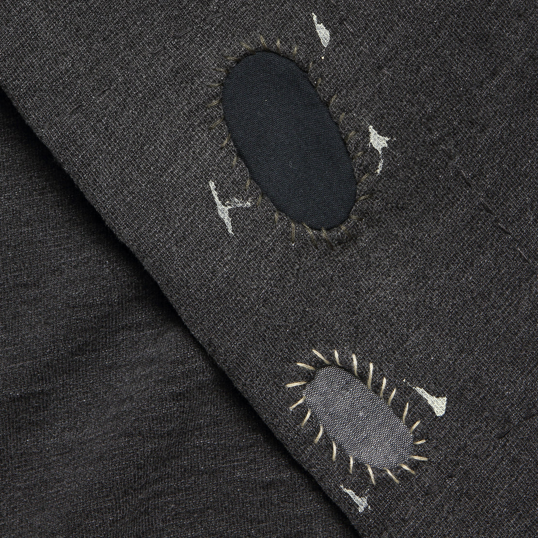 Distressed French Terry Sweatshirt - Sulphur Black