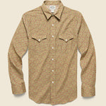 Slim Fit Floral-Print Western Shirt - Tan/Multi - RRL - STAG Provisions - Tops - L/S Woven - Other Pattern