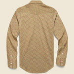 Slim Fit Floral-Print Western Shirt - Tan/Multi - RRL - STAG Provisions - Tops - L/S Woven - Other Pattern