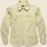 Fringe Suede Jacket - Bone - RRL - STAG Provisions - Outerwear - Coat / Jacket