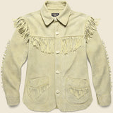 Fringe Suede Jacket - Bone - RRL - STAG Provisions - Outerwear - Coat / Jacket
