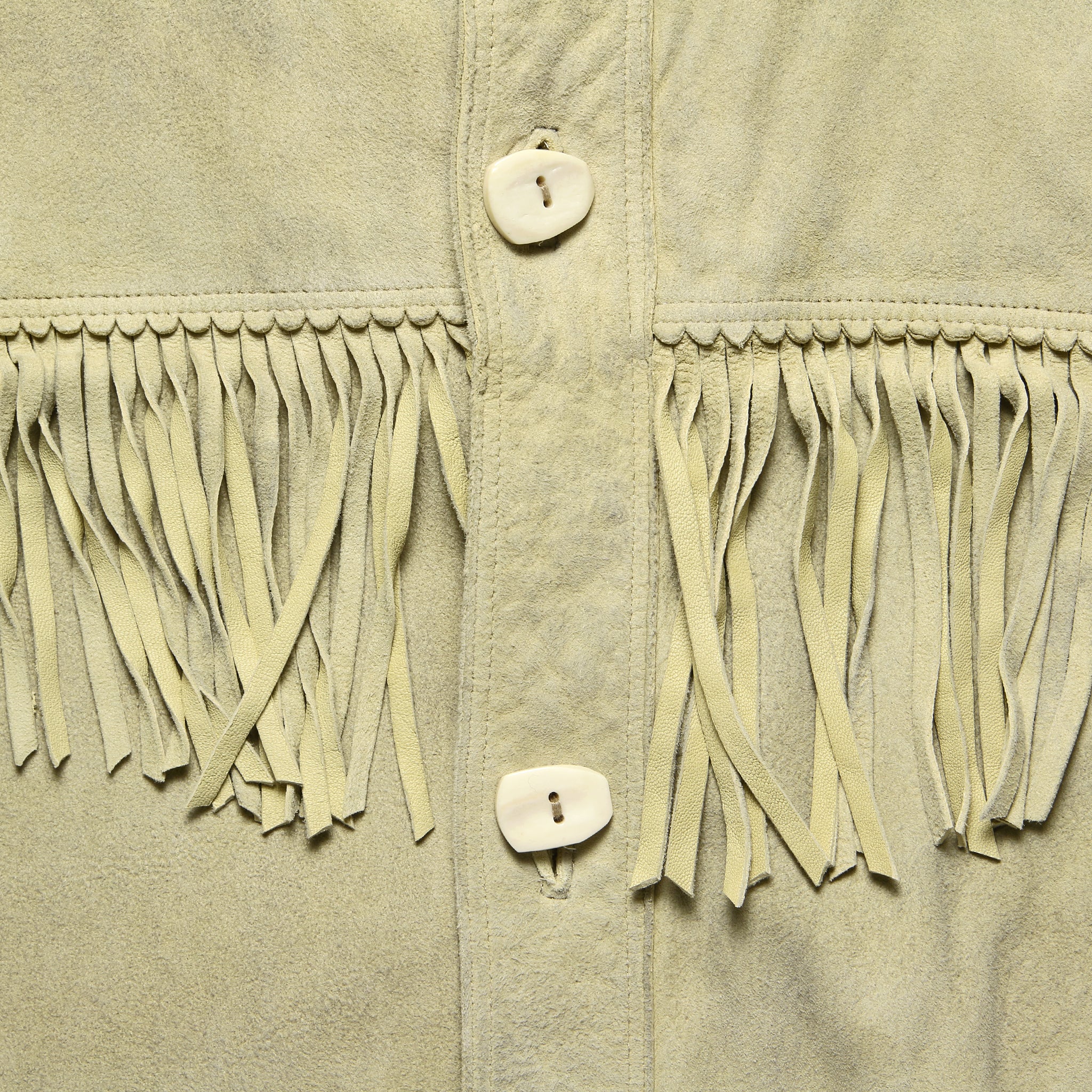 
                          Fringe Suede Jacket - Bone - RRL - STAG Provisions - Outerwear - Coat / Jacket
                        