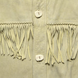 Fringe Suede Jacket - Bone - RRL - STAG Provisions - Outerwear - Coat / Jacket