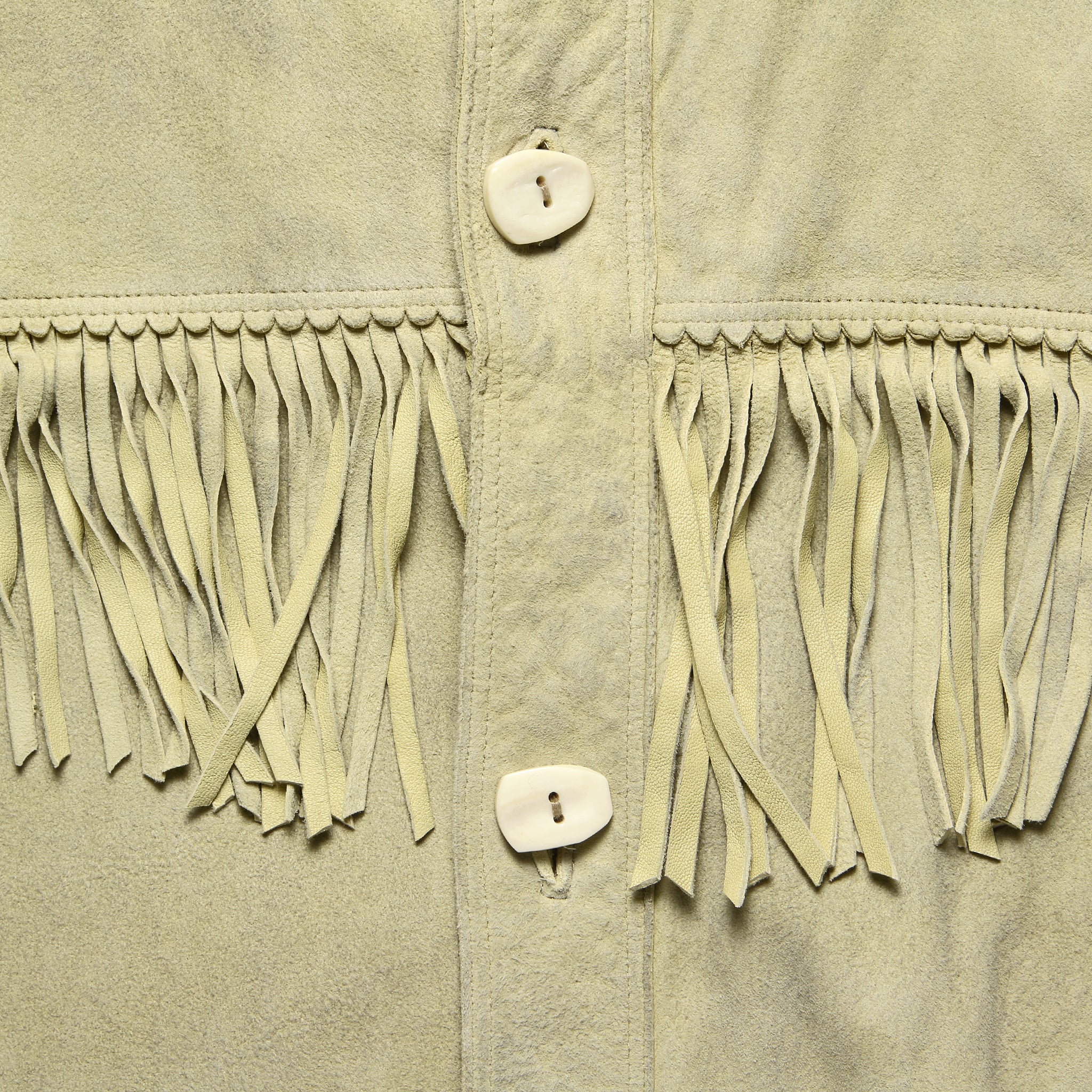 Fringe Suede Jacket - Bone - RRL - STAG Provisions - Outerwear - Coat / Jacket