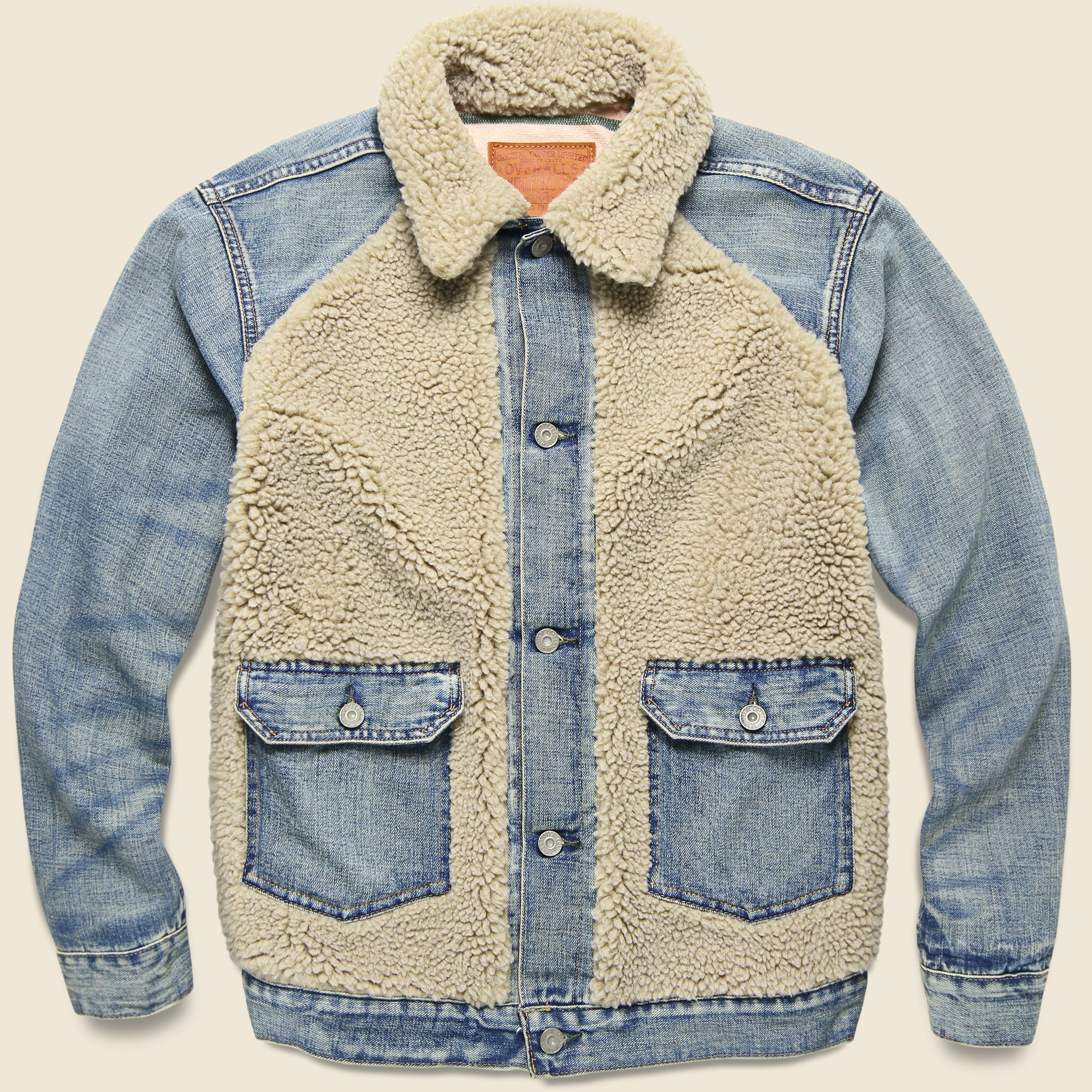 Fleece-Paneled Denim Jacket - Dempster Wash - RRL - STAG Provisions - Outerwear - Coat / Jacket