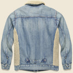 Fleece-Paneled Denim Jacket - Dempster Wash - RRL - STAG Provisions - Outerwear - Coat / Jacket