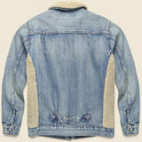Fleece-Paneled Denim Jacket - Dempster Wash - RRL - STAG Provisions - Outerwear - Coat / Jacket