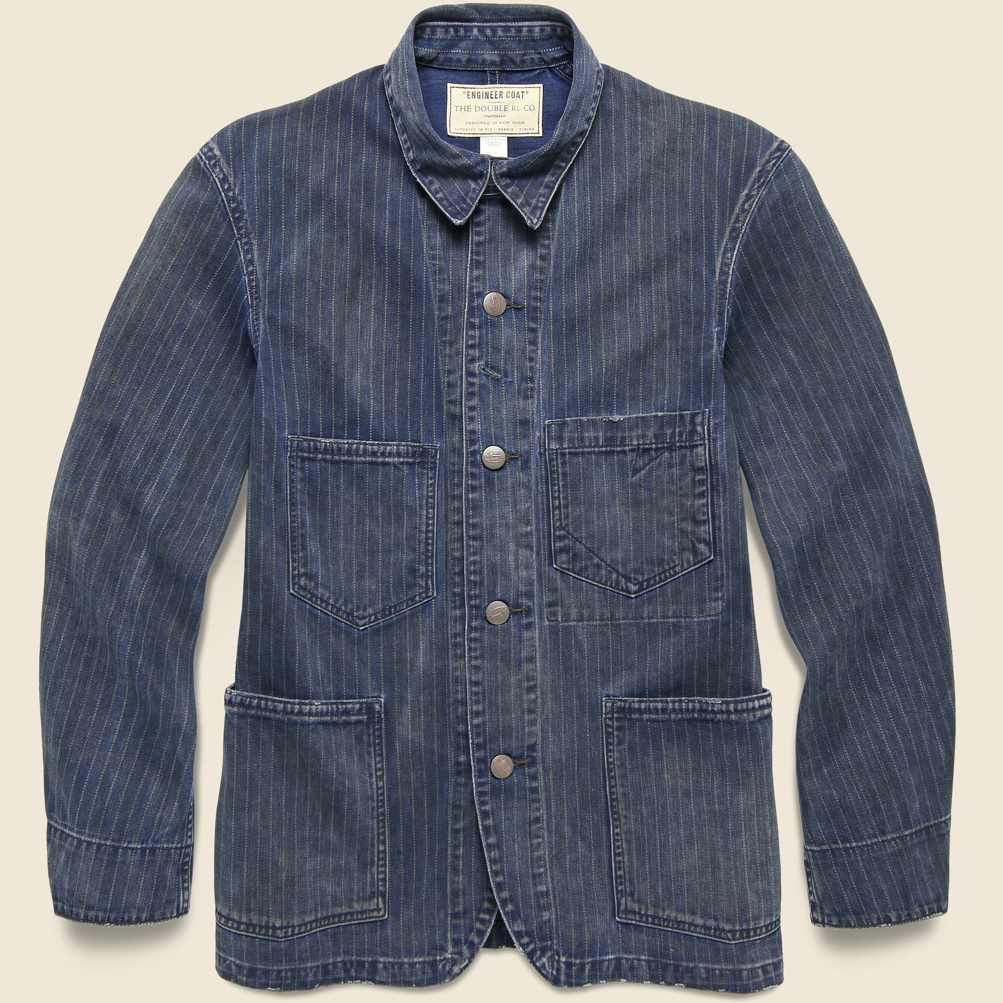Mechanic Chore Coat - Black Indigo Wash - RRL - STAG Provisions - Outerwear - Shirt Jacket