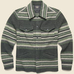 Wool-Cashmere Sweater Jacket - Green Multi - RRL - STAG Provisions - Outerwear - Coat / Jacket