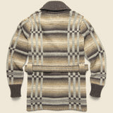 Mixed Stitches Ranch Shawl Cardigan - Brown Multi - RRL - STAG Provisions - Tops - Sweater