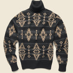 Turtle Neck Pullover - Black Multi - RRL - STAG Provisions - Tops - Sweater