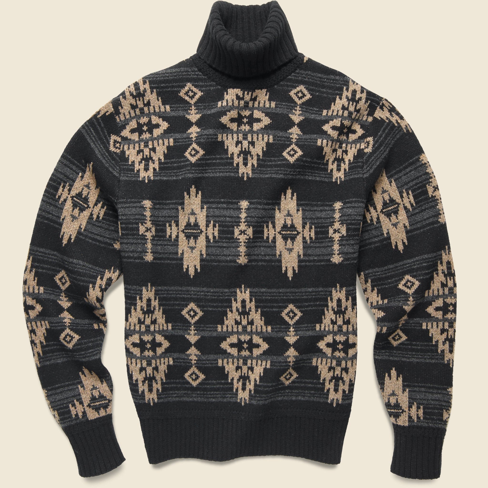 Turtle Neck Pullover - Black Multi - RRL - STAG Provisions - Tops - Sweater