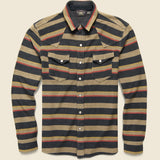 Wrangler Western Shirt - Brown Multi - RRL - STAG Provisions - Tops - L/S Woven - Stripe